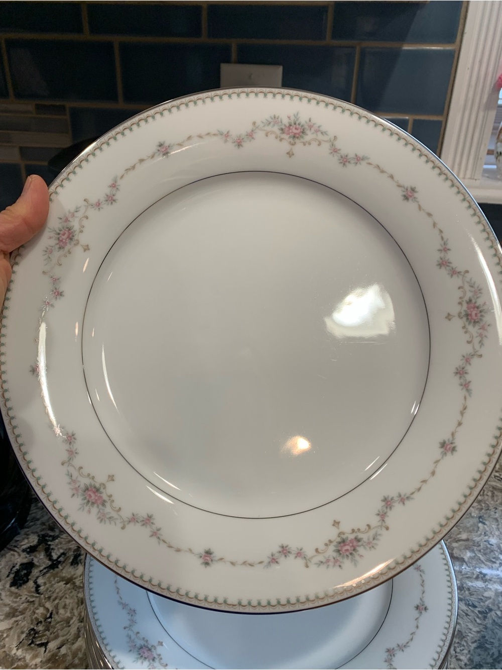 Noritake Fairmont 6102 White Dinner Plate and breakfast plate